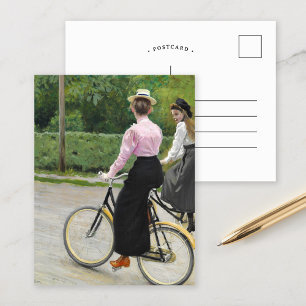 Carte Postale Balade en vélo d'été   Paul Fischer