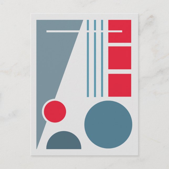 Carte Postale Balance géométrique 1 Conception abstraite (Devant)