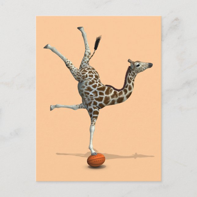 Carte Postale Balancing Giraffe (Devant)
