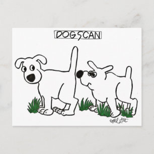 Carte Postale Balayage de chien !