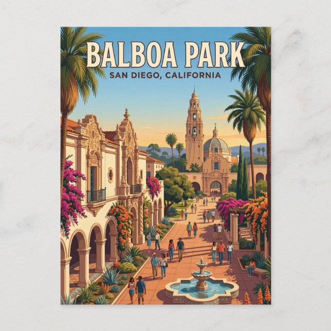 Carte Postale Balboa Park Californie (Devant)