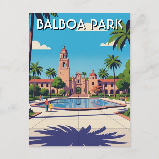 Carte Postale Balboa Park San Diego CA Voyage (Devant)