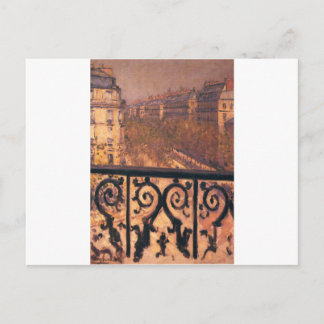 Carte Postale Balcon à Paris par Gustave Caillebotte
