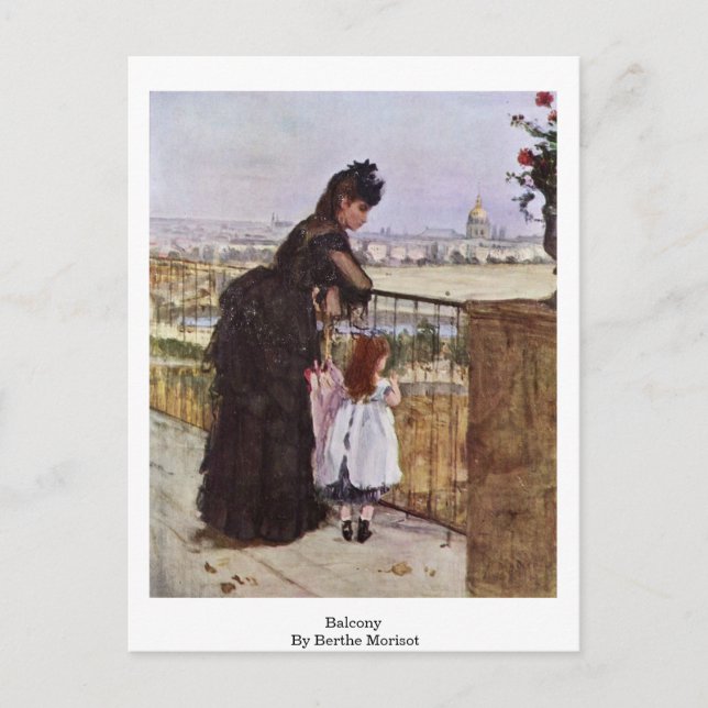 Carte Postale Balcon De Berthe Morisot (Devant)