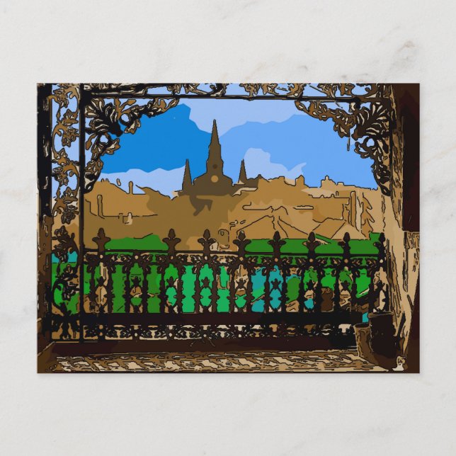 Carte Postale Balcon de la Vieille Maison Nouvelle-Orléans (Devant)