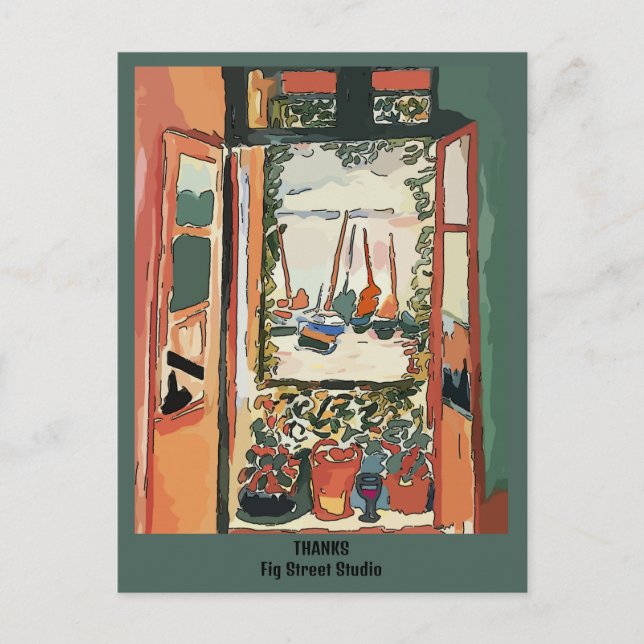 Carte Postale Balcon du Quartier Français & Vin, Studio Fig Stre (Devant)