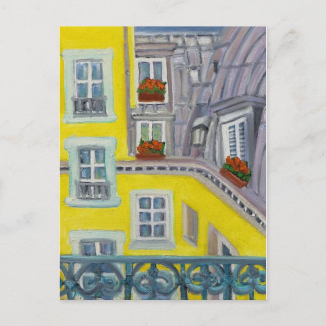 Carte Postale Balcon Paris (Devant)