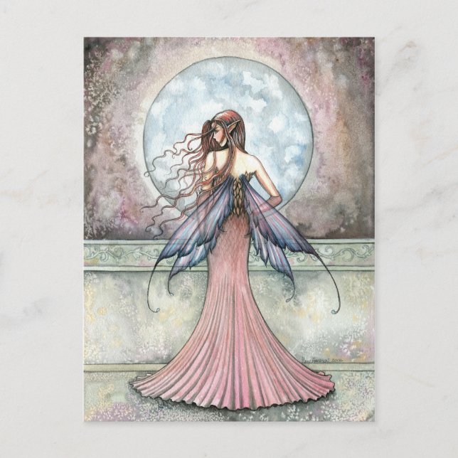 Carte postale Balcony Fairy par Molly Harrison (Devant)