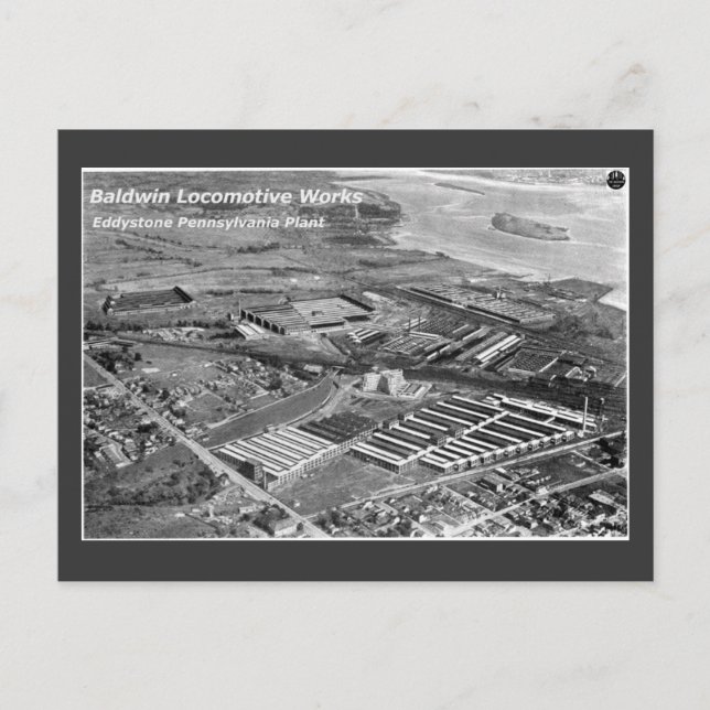 Carte Postale Baldwin Locomotive Works, Eddystone Pennsylvanie (Devant)