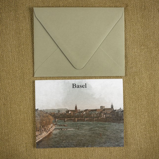 Carte Postale Bâle, Suisse Europe Vue panoramique (basel switzerland vintage postcard)