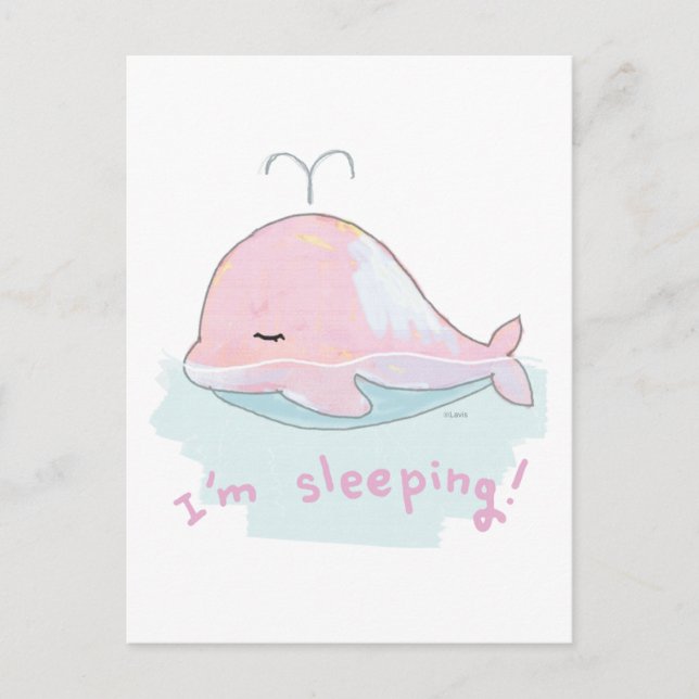 Carte Postale baleine (Devant)
