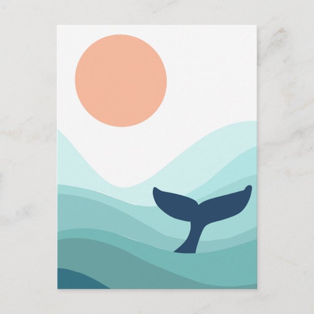 Carte Postale Baleine (Devant)