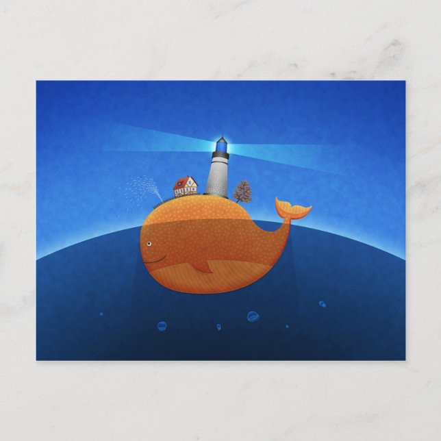 Carte Postale Baleine (Devant)