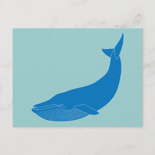 Carte Postale Baleine bleue Mammifères marins Faune Océans