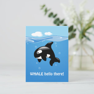 Carte Postale BALEINE D'Orca (Eh Bien) Bonjour Là