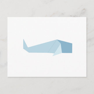Carte Postale Baleine d'Origami