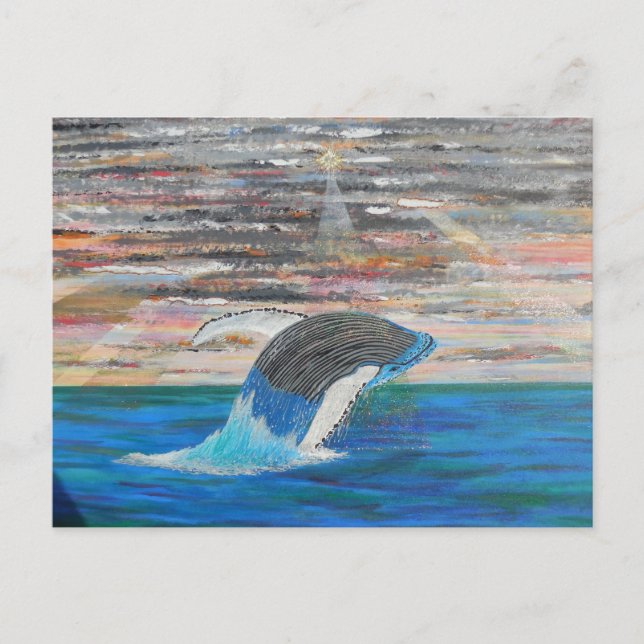 Carte Postale Baleine d'un temps (Devant)