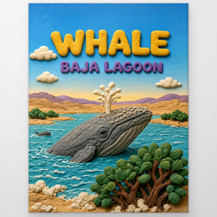 Carte Postale Baleine Laguna Baja Moderne KlayKoo
