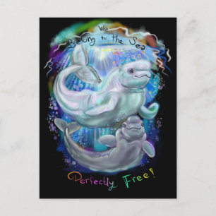 Carte Postale Baleines de Beluga