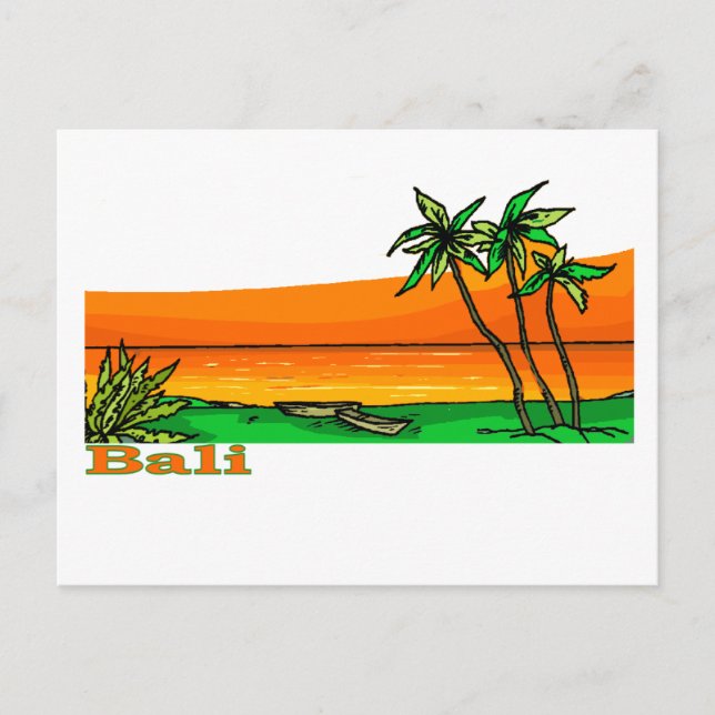 Carte Postale Bali, Indonésie (Devant)