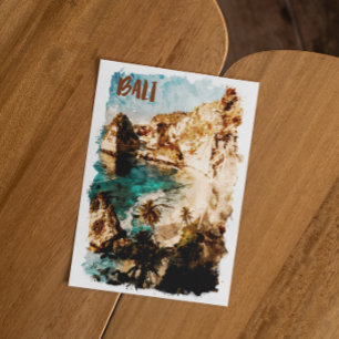 Carte Postale Bali Indonésie Asie Paysage des îles tropicales