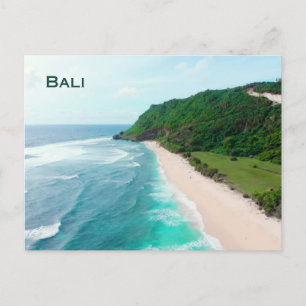Carte Postale Bali, Indonésie Belle plage de sable blanc