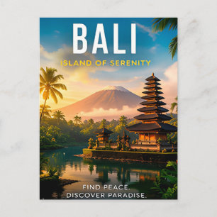 Carte Postale 🌺 Bali Indonésie Décoration Tropicale 🌴