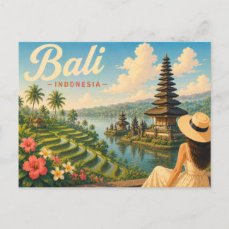 Carte Postale Bali, Indonésie - The Lady in the Hat Travel 