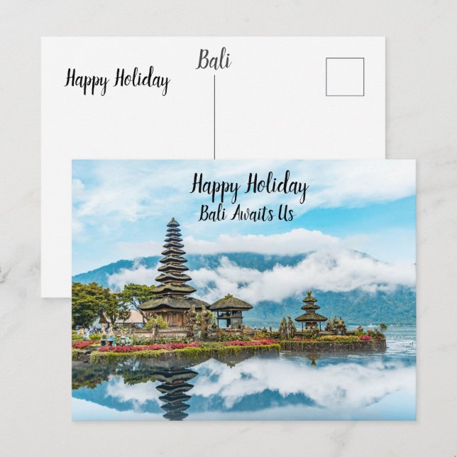 Carte Postale Bali vacation postcard (Devant / Derrière)