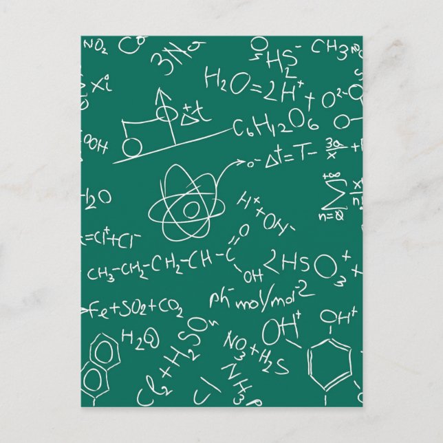 Carte Postale Balises de chimie (Devant)