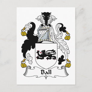 Carte Postale Ball Family Crest