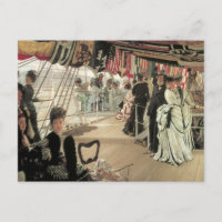Ball on Shiboard de James Tissot, Art Victorien