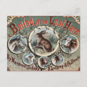 Carte Postale Ballade classique du lièvre perdu