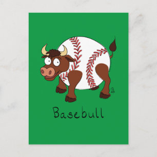 Carte Postale Balle de baseball Cute Kids Cartogone