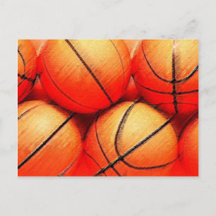 Carte Postale Balle de basket