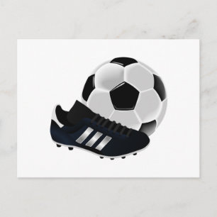 Carte Postale Balle de football et nettoyage
