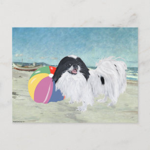 Carte Postale Balle de Plage Japanese Chin