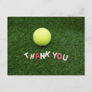 Carte Postale Balle de tennis Merci