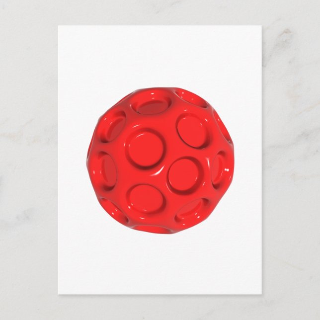 Carte Postale balle rouge (Devant)