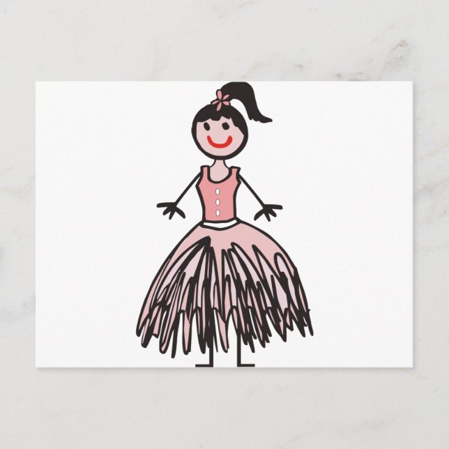 Carte Postale ballerina 1 (Devant)