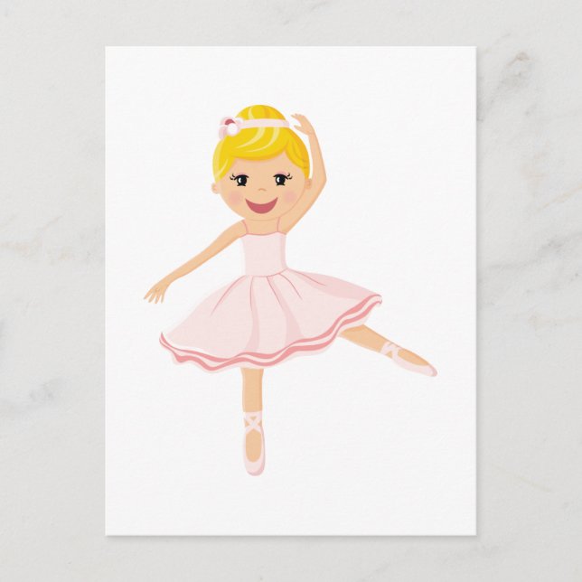 Carte Postale Ballerina blond (Devant)