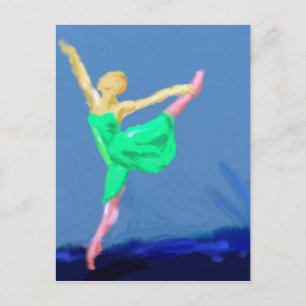 Carte Postale Ballerina Dance Art