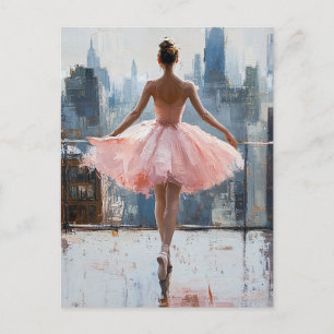 Carte Postale Ballerina dans la ville Impressionniste