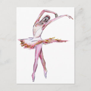Carte Postale Ballerina, danse de ballet cadeaux, cartes, t-shir