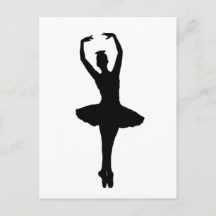 Carte Postale BALLERINA PIROUETTE EN POINTE (Danseur de ballet) 