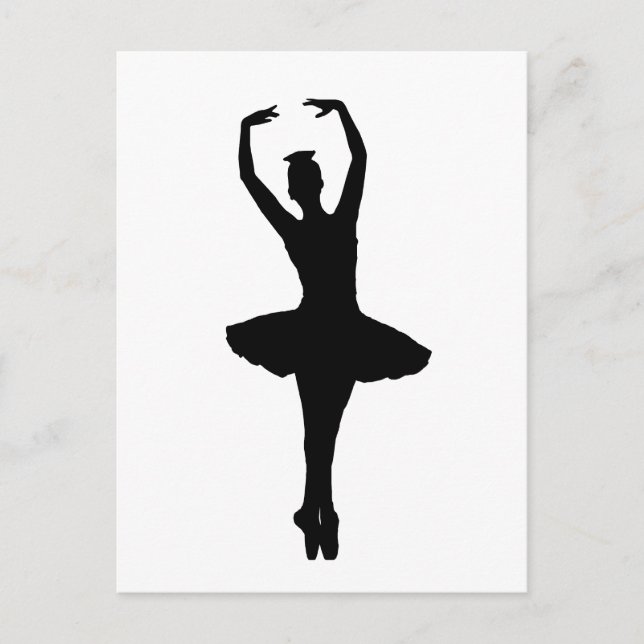 Carte Postale BALLERINA PIROUETTE EN POINTE (Danseur de ballet)  (Devant)
