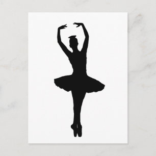 Carte Postale BALLERINA PIROUETTE EN POINTE (Danseur de ballet S