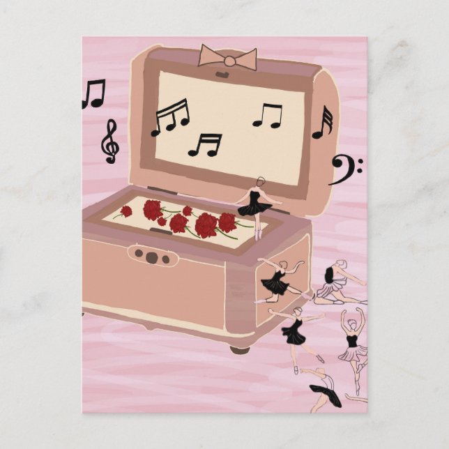 Carte Postale Ballerina Symphony in a Box - Ballerina Art (Devant)