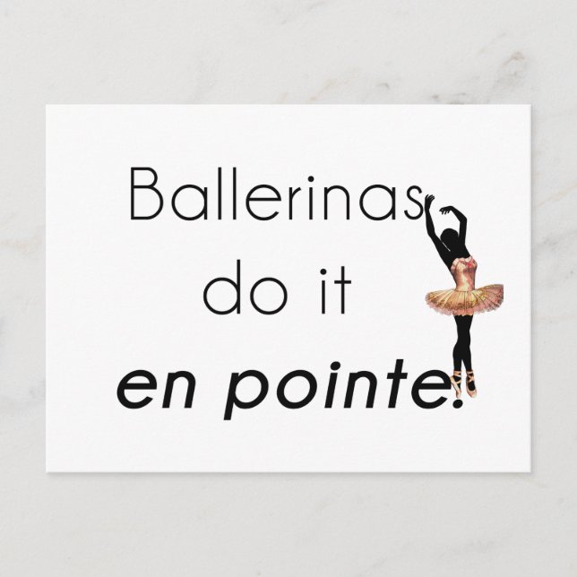 Carte Postale Ballerinas donc ! (Devant)