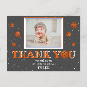 Carte Postale Balles de basket-ball mignon Tableau noir Photo Me